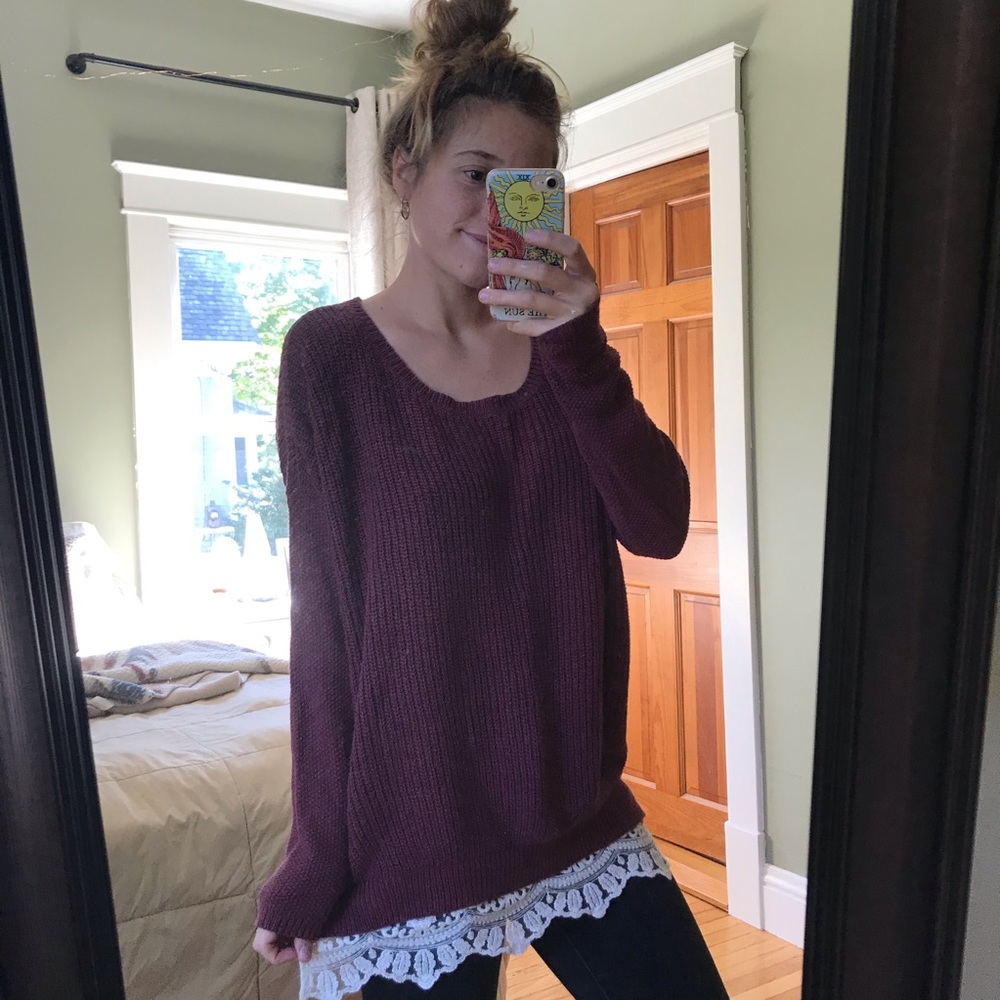 lacey boxy sweater UO🍁
